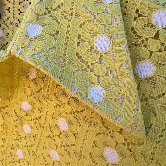 Vintage Floral Print Lace Shirt - Picture 2 of 3